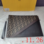 フェンディ風クラッチバッグコピー 056 牛革+PVC素材